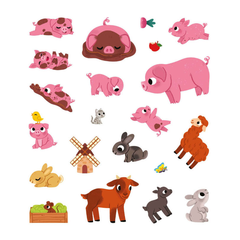 Mijn Eerste Stickerboek Kleine Handjes - Op de Boerderij