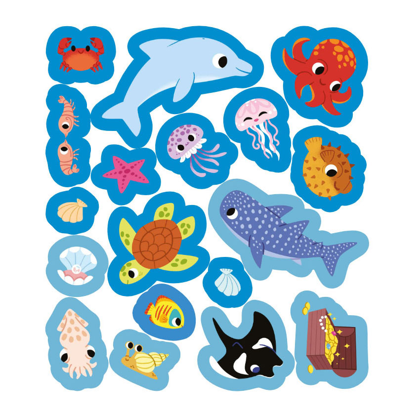 Mijn Eerste Stickerboek Kleine Handjes - Dieren van de Zee