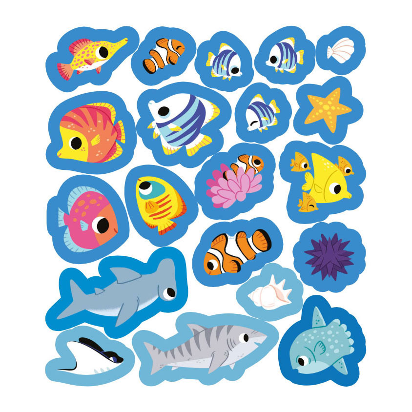 Mijn Eerste Stickerboek Kleine Handjes - Dieren van de Zee