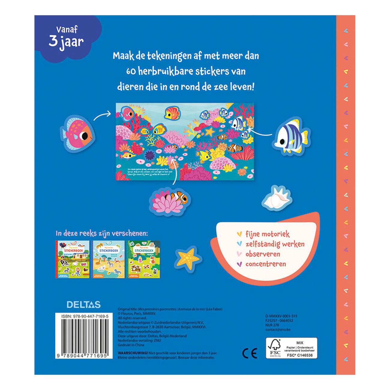 Mijn Eerste Stickerboek Kleine Handjes - Dieren van de Zee