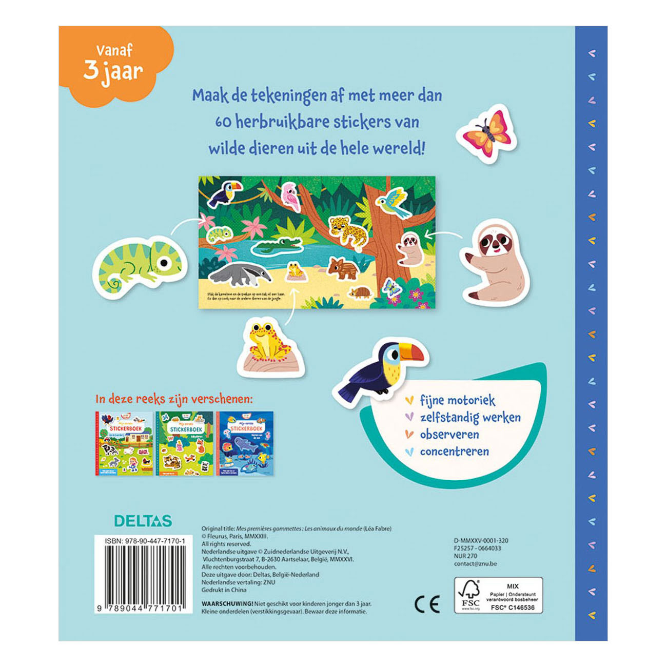 Mijn Eerste Stickerboek Kleine Handjes Dieren van de Wereld