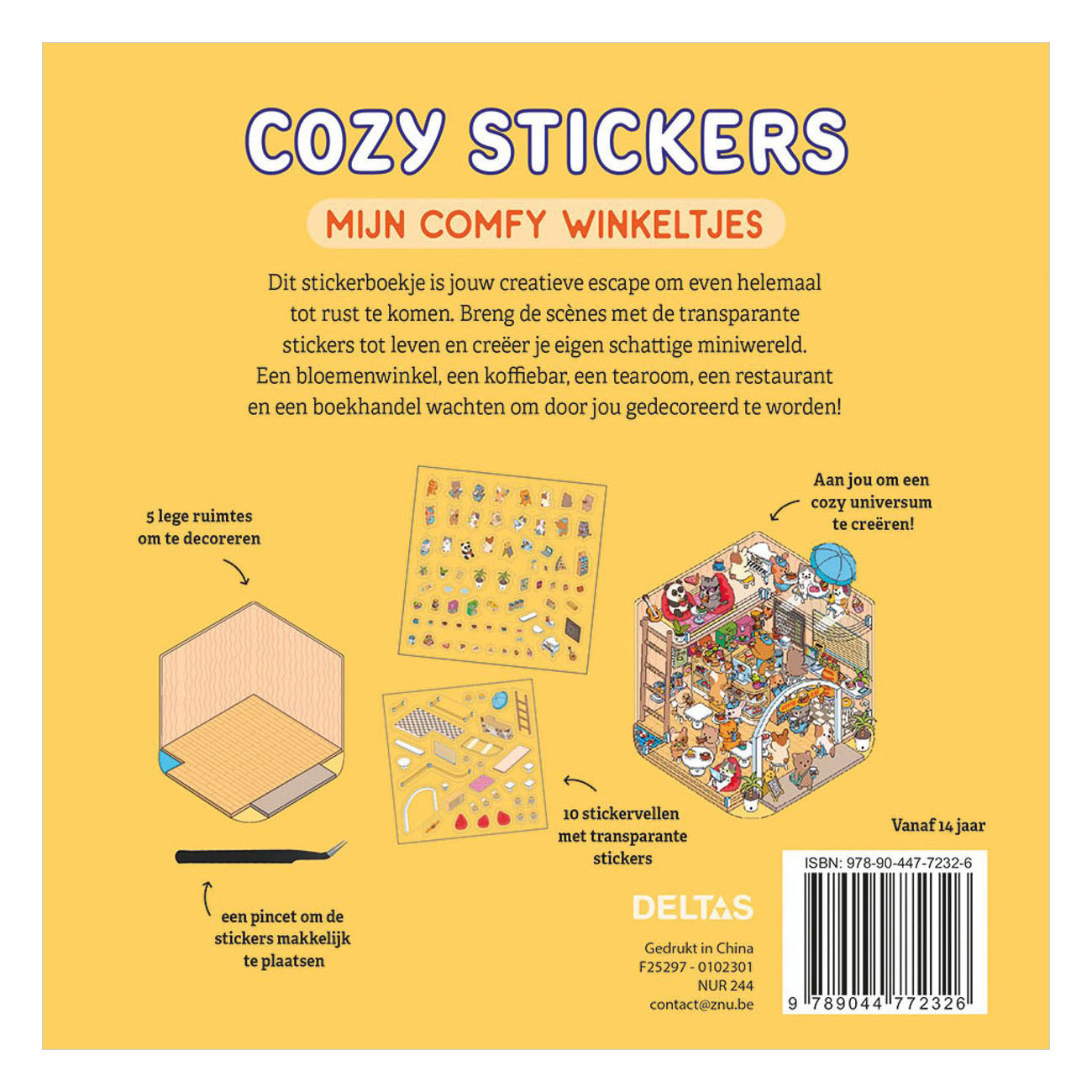 Cozy Stickers - Mijn Comfy Winkeltjes Stickerboek