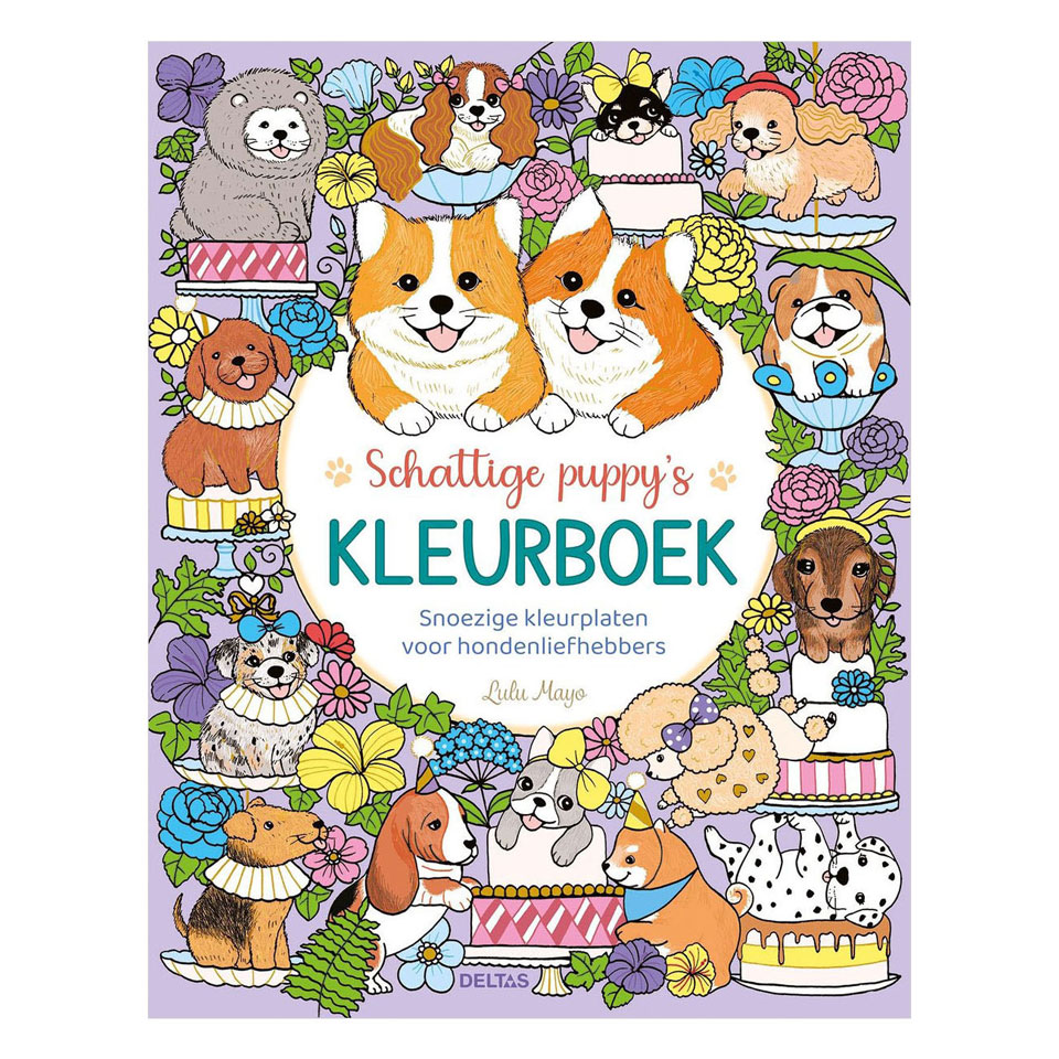 Schattige puppy's Kleurboek