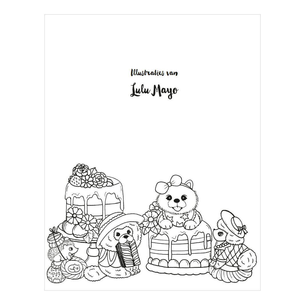 Schattige puppy's Kleurboek