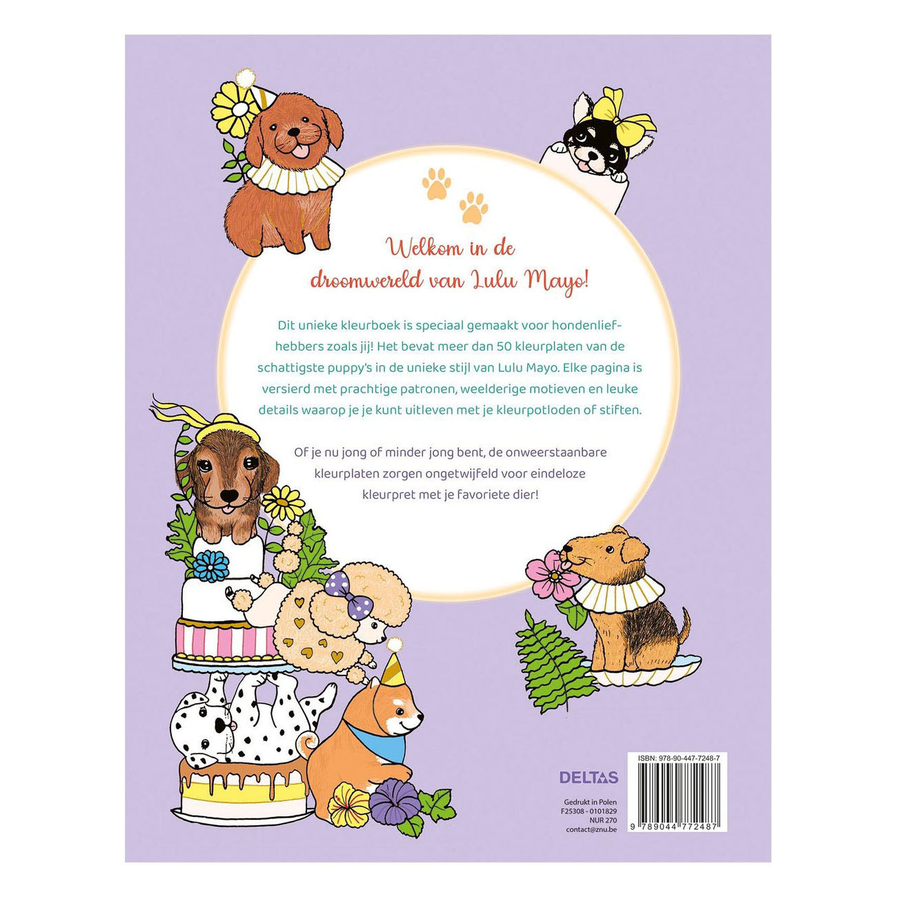Schattige puppy's Kleurboek