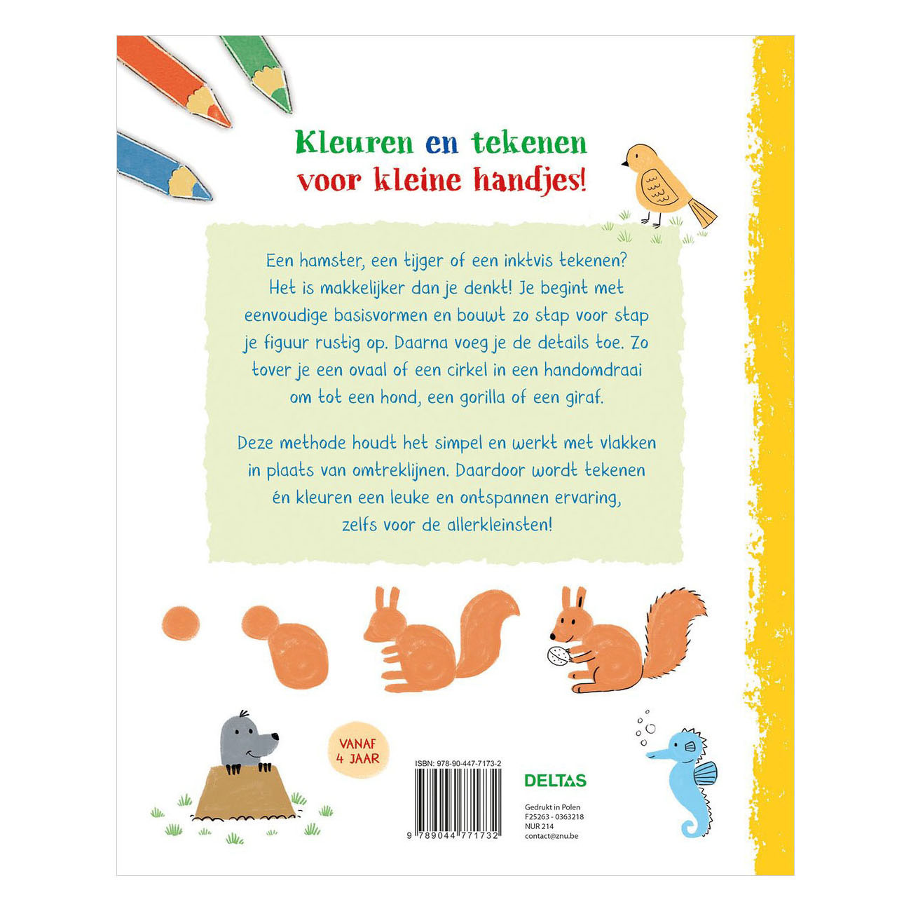 Mijn Eerste Tekenboek - Vrolijke Dieren