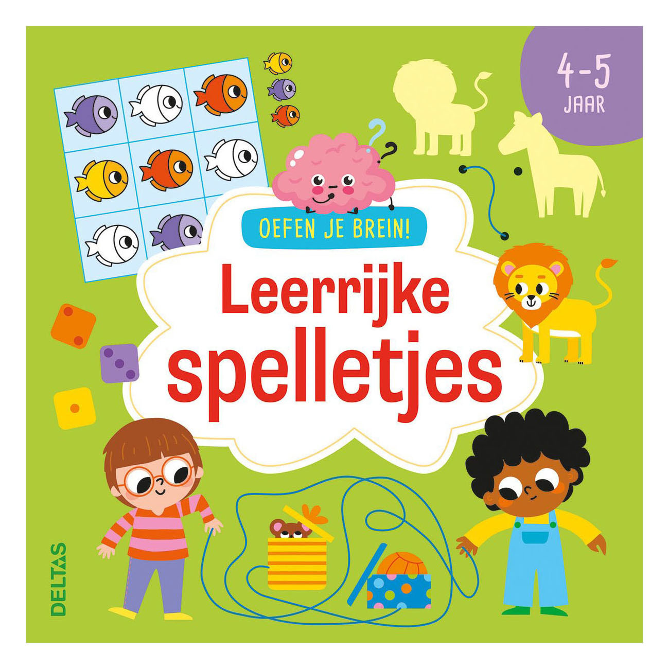 Oefen je Brein! Leerrijke Spelletjes - 4-5 Jaar