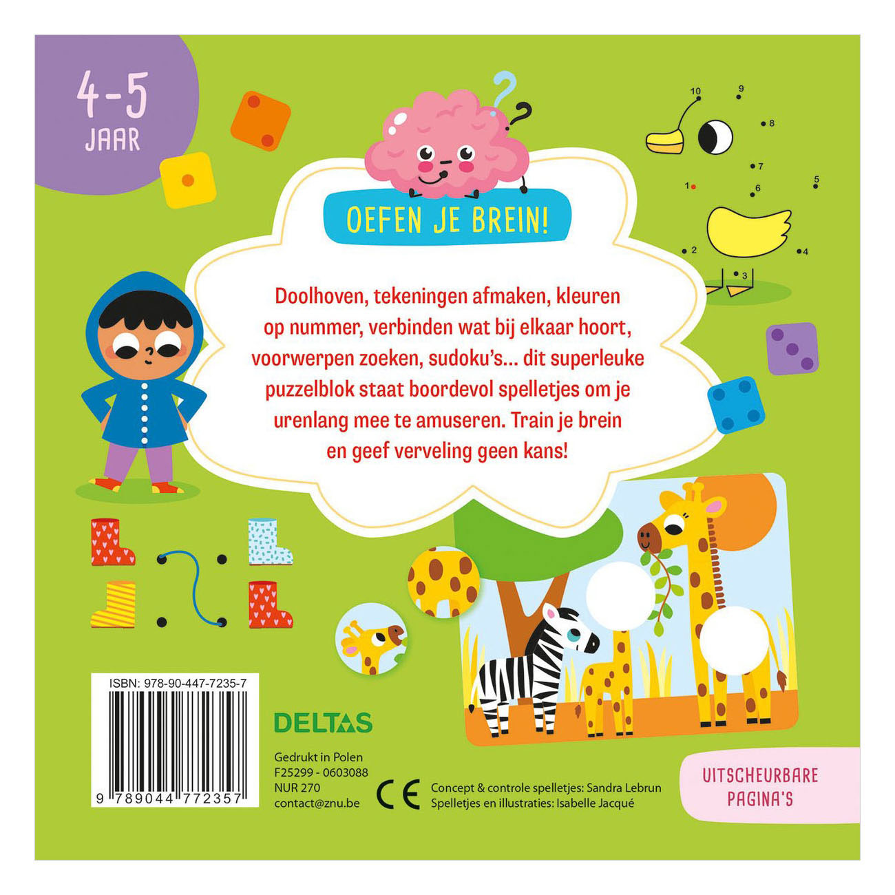 Oefen je Brein! Leerrijke Spelletjes - 4-5 Jaar
