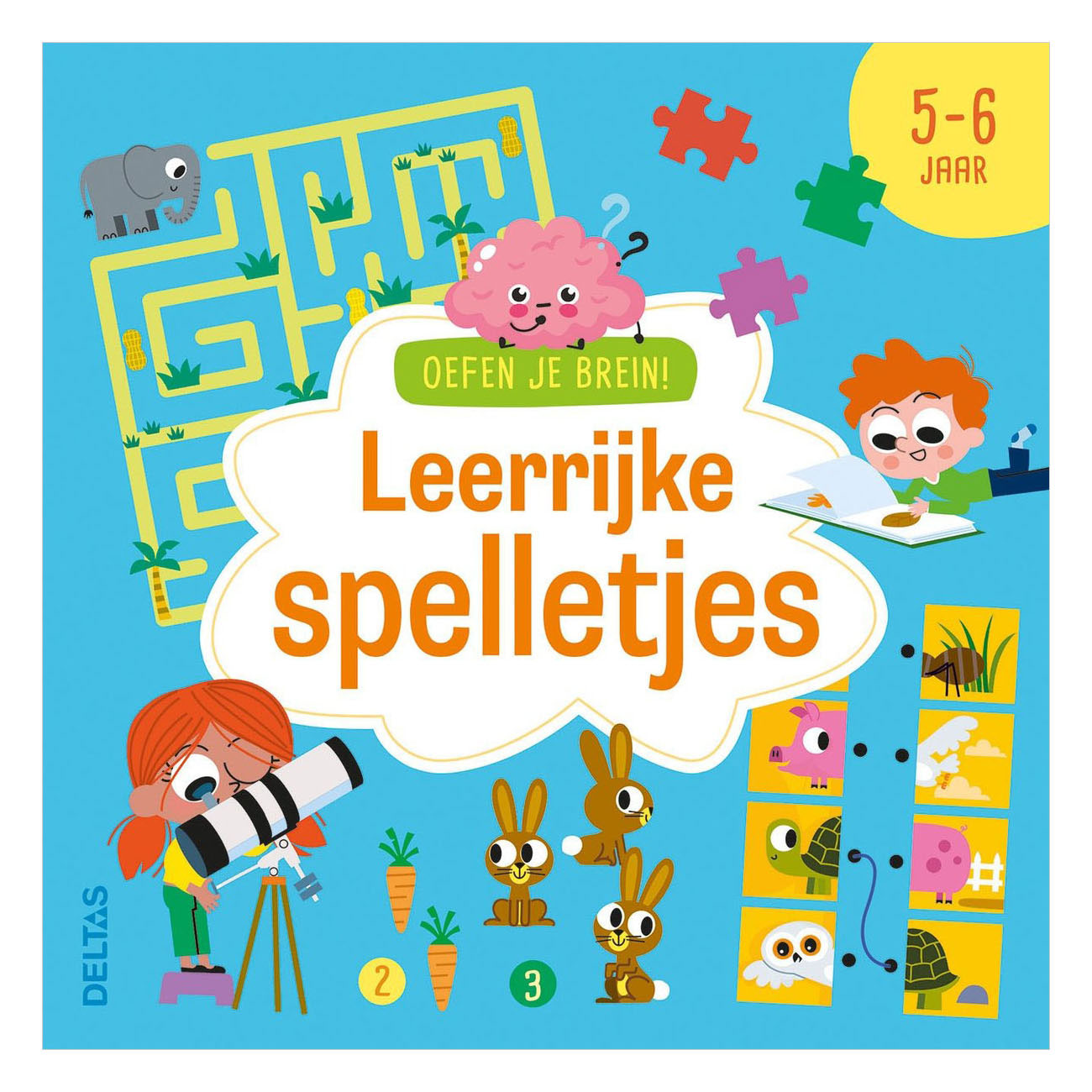 Oefen je Brein! Leerrijke Spelletjes - 5-6 Jaar