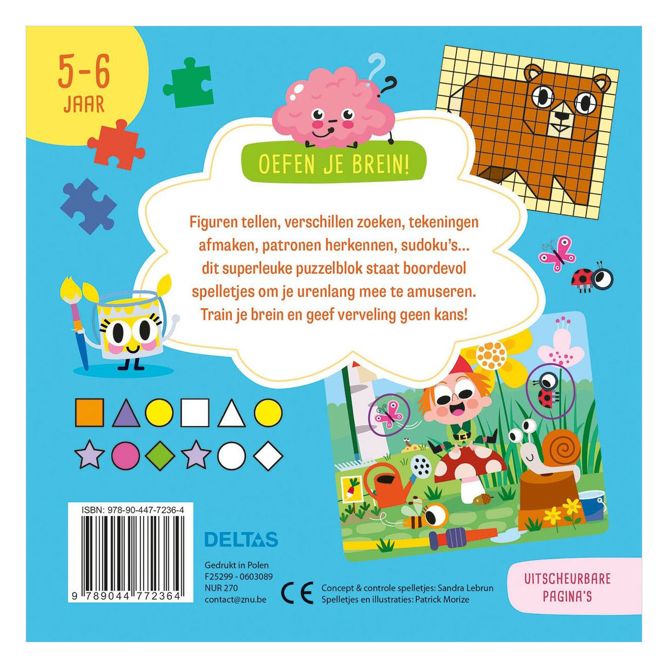 Oefen je Brein! Leerrijke Spelletjes - 5-6 Jaar