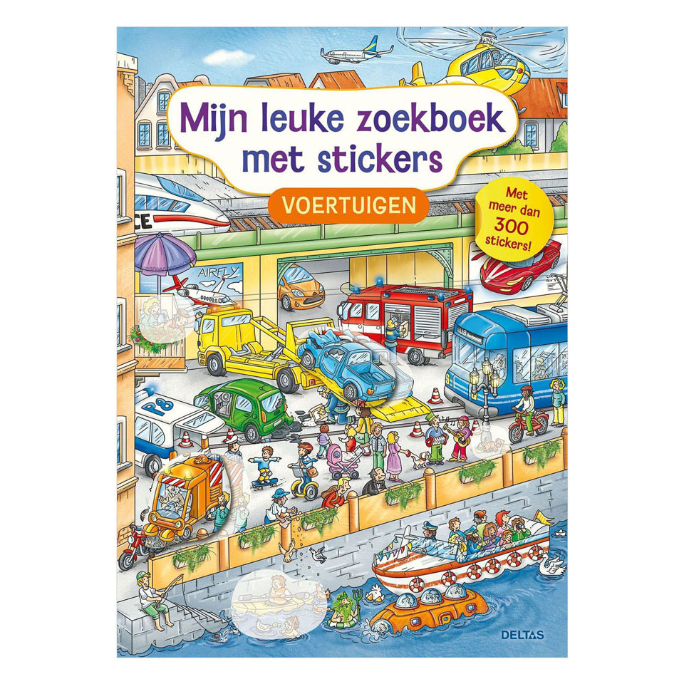 Mijn Leuke Zoekboek met Stickers - Voertuigen