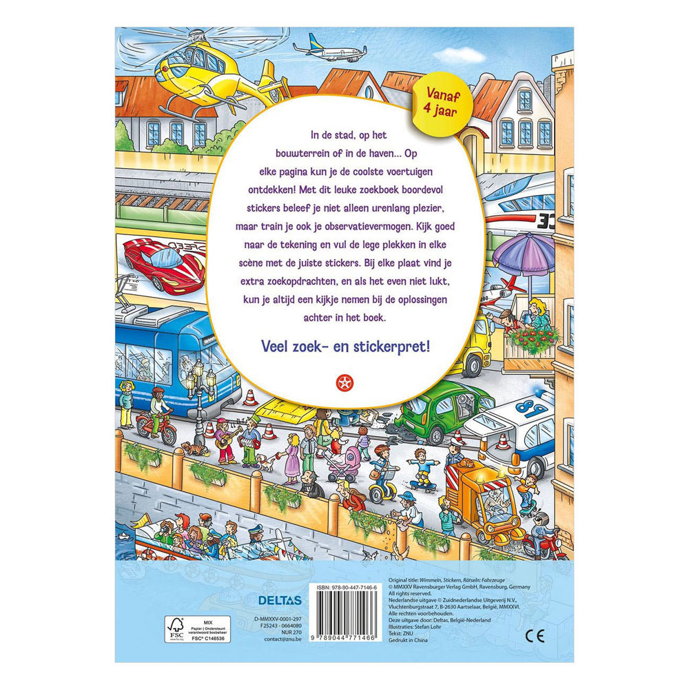 Mijn Leuke Zoekboek met Stickers - Voertuigen