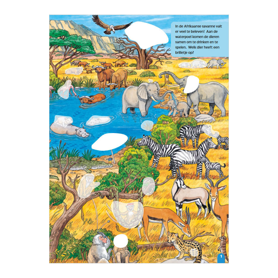 Mijn Leuke Zoekboek met Stickers - Dieren