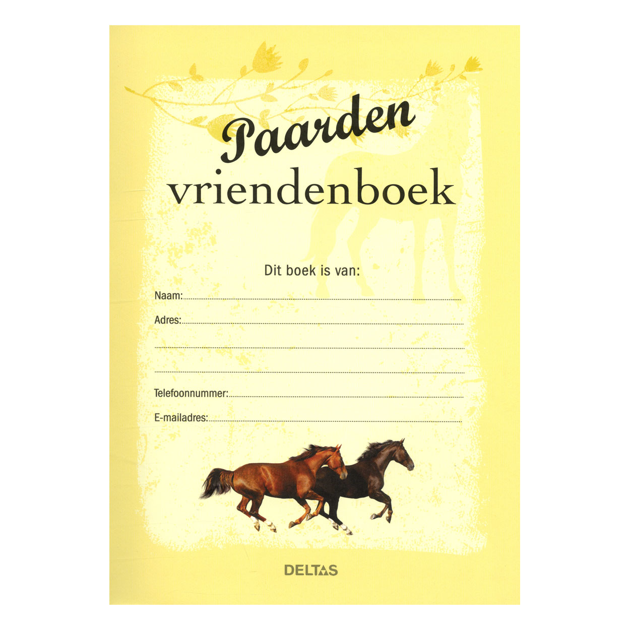 Vriendenboek Paard