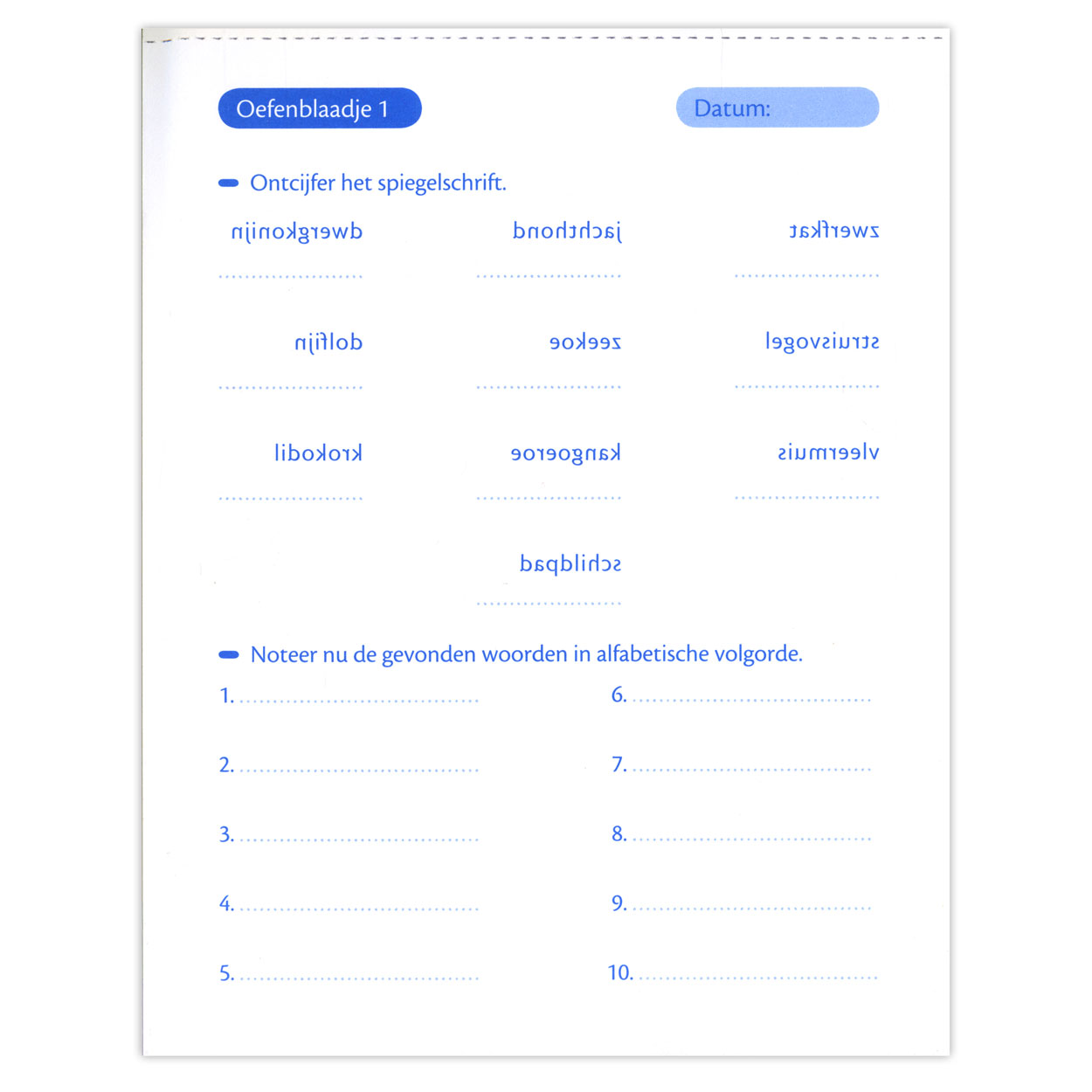 Oefenblaadjes  Spelling En Woordenschat (9-10 J)