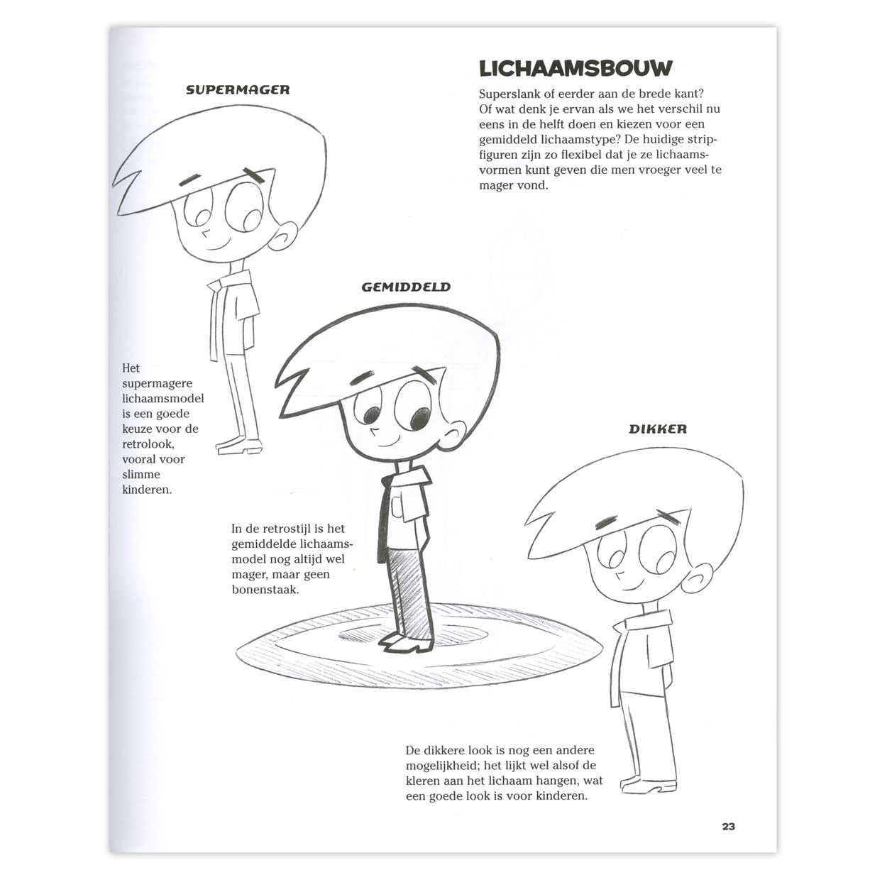 Cartoons in retrostijl leren tekenen