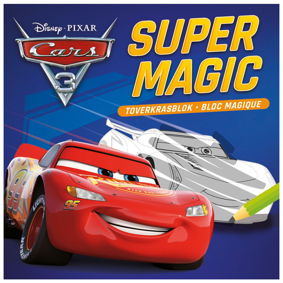 Bloc à gratter magique Disney Cars 3