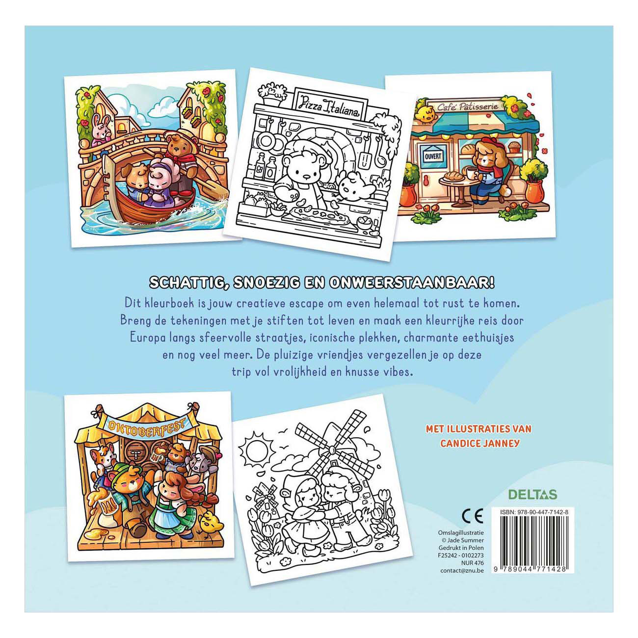 Europe douillette - Livre de coloriage confortable Jade Summer