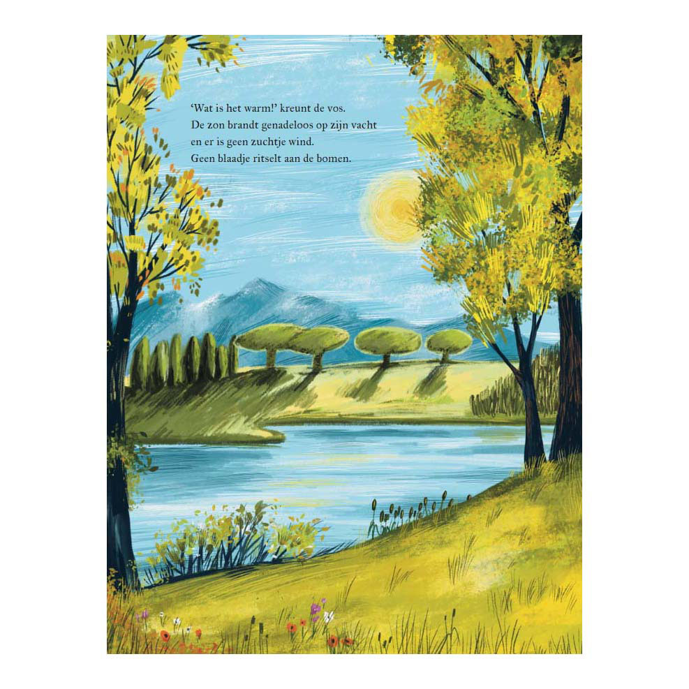 Op een warme zomerdag