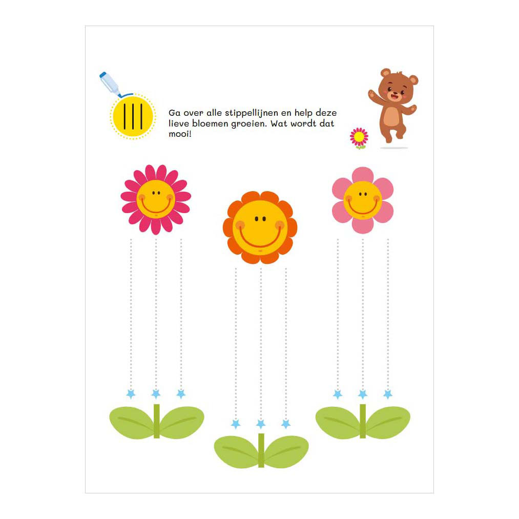 Oefenpret uitwisbare stift - eerste schrijfoefeningen - 4-5 Jaar