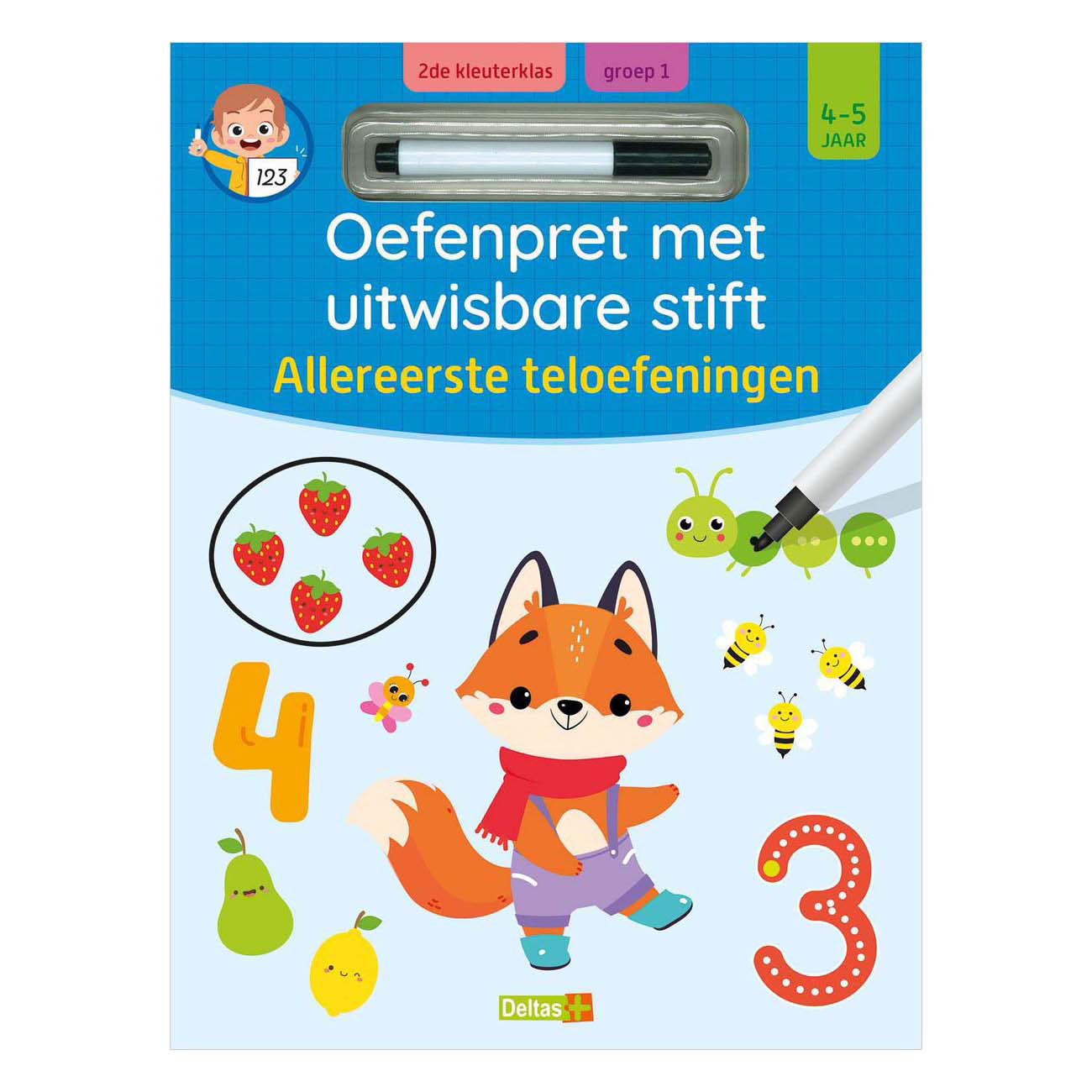 Oefenpret uitwisbare stift - Allereerste teloefeningen - 4-5 Jaar