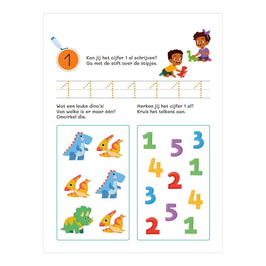 Oefenpret uitwisbare stift - Allereerste teloefeningen - 4-5 Jaar
