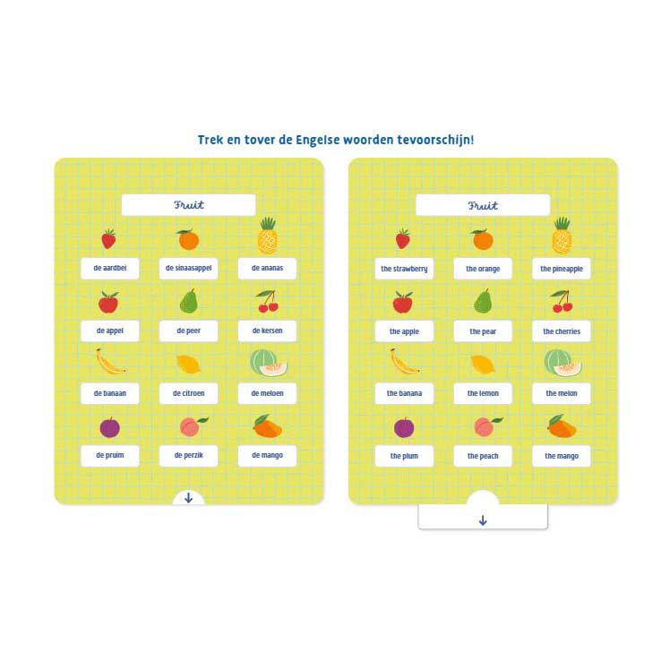 Ik leer Engelse woorden Oefenkaarten