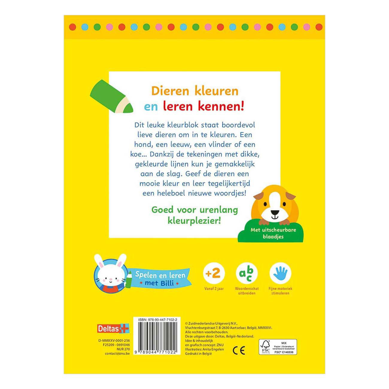 Spelen en leren met Billi - Lieve dieren kleurpret