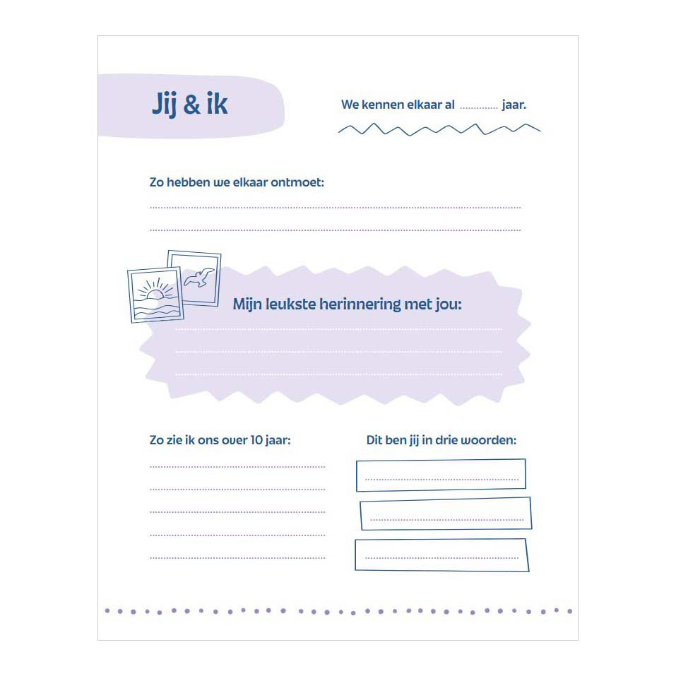 Het enige echte vriendenboek voor volwassenen