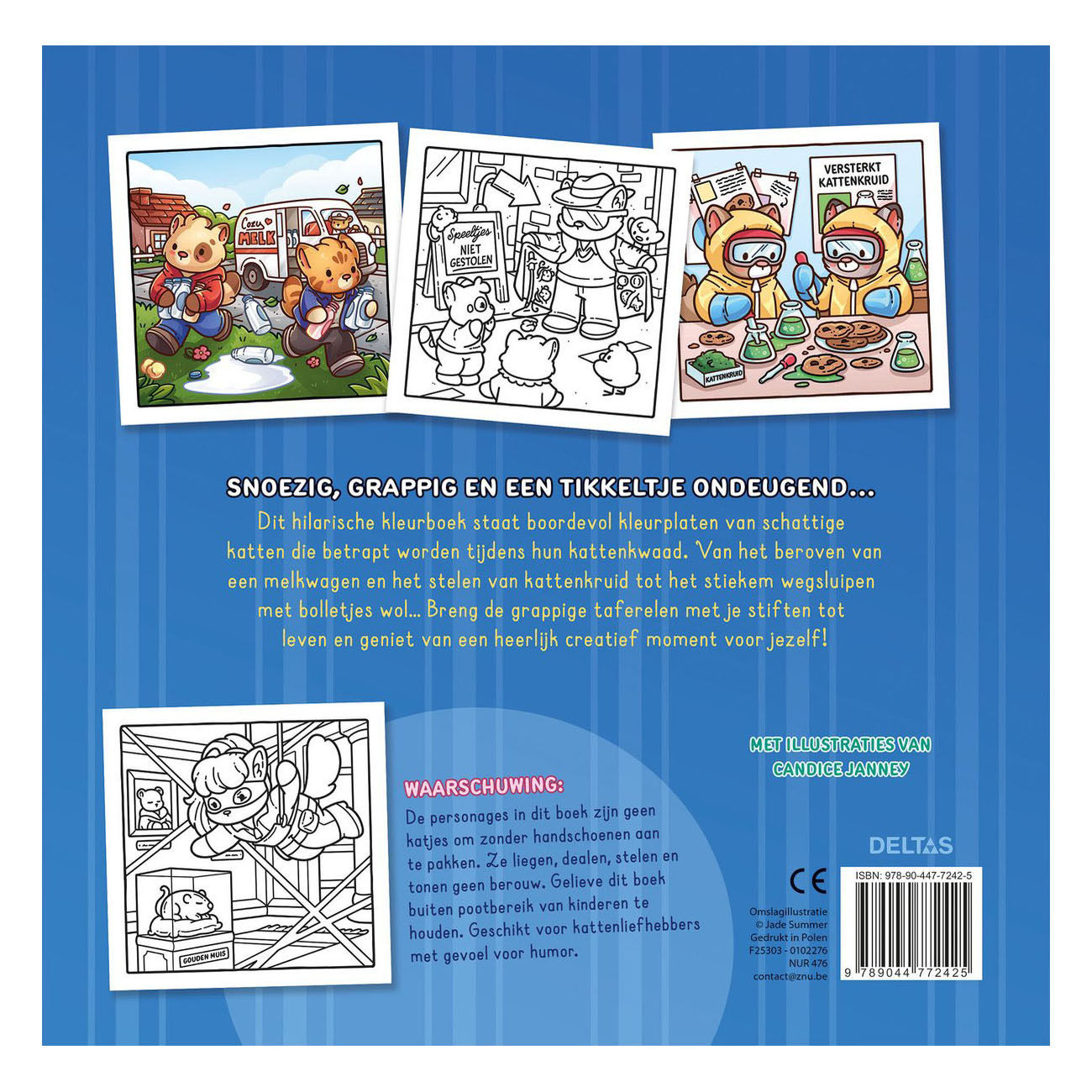 Crimes de chats - Livre de coloriage douillet Jade Summer