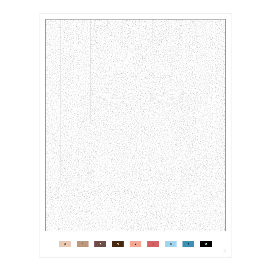 Chats - Coloriages par numéro
