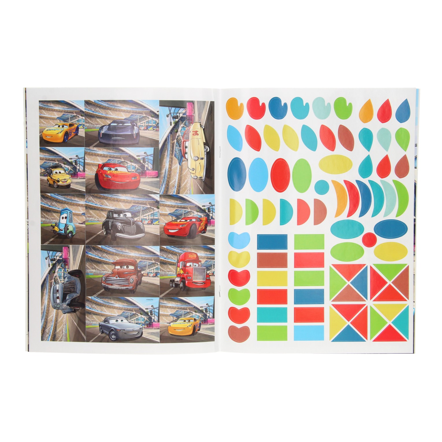 landinwaarts nicotine garage Cars 3 Sticker- en Kleurboek online kopen | Lobbes Speelgoed