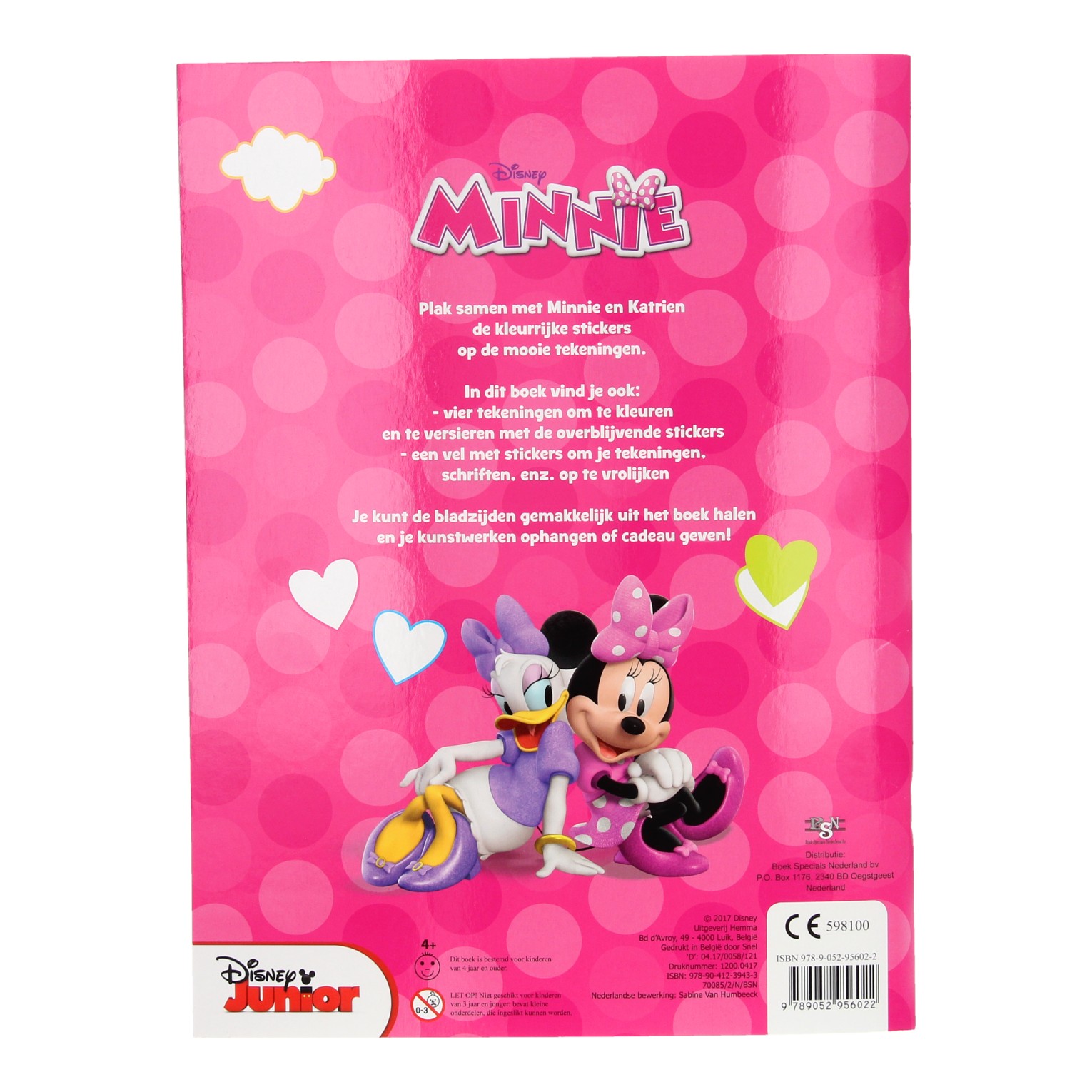 Autocollant Minnie Mouse et livre de coloriage
