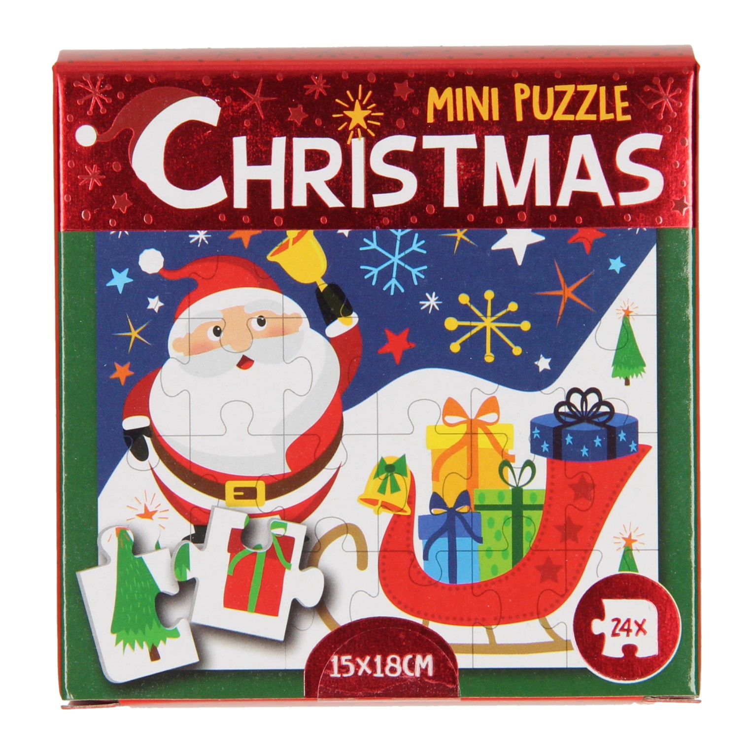 Père Noël avec un sac de cadeaux - puzzle en ligne
