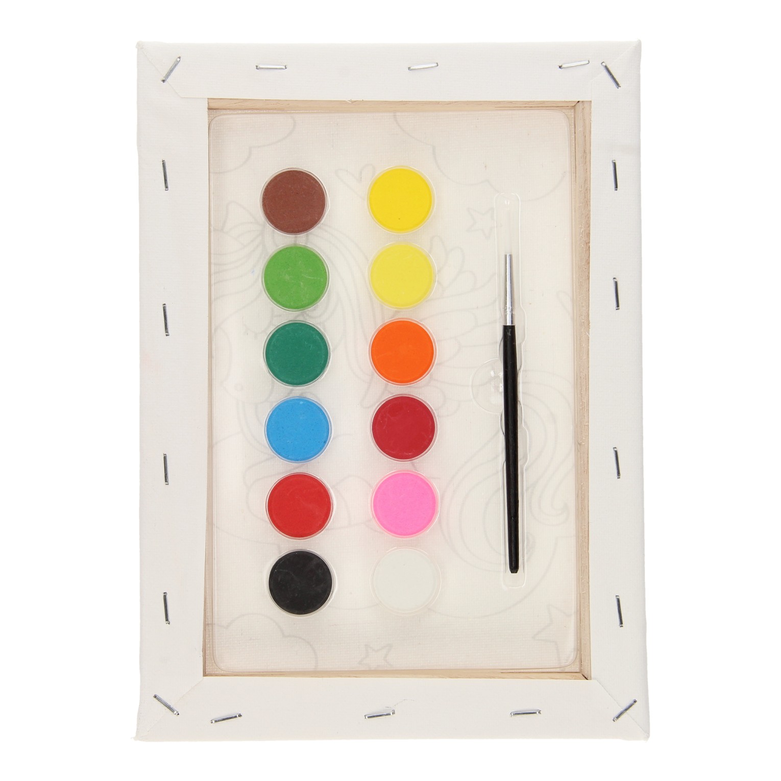 Coffret de peinture sur toile - Licorne