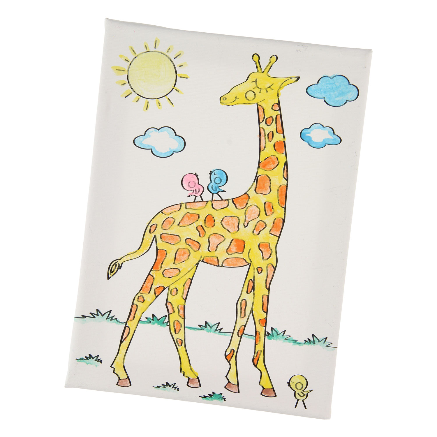 Canvas Schilderset - Giraffe