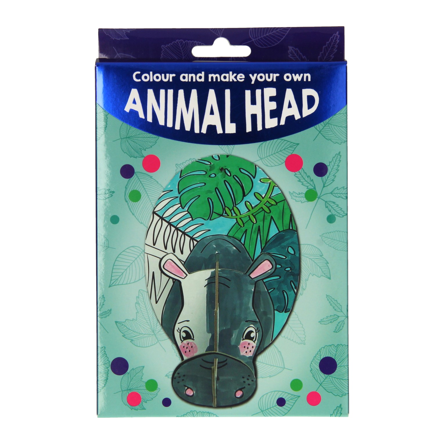 Kit de bricolage pour réaliser une tête d'animal en 3D - Hippopotame
