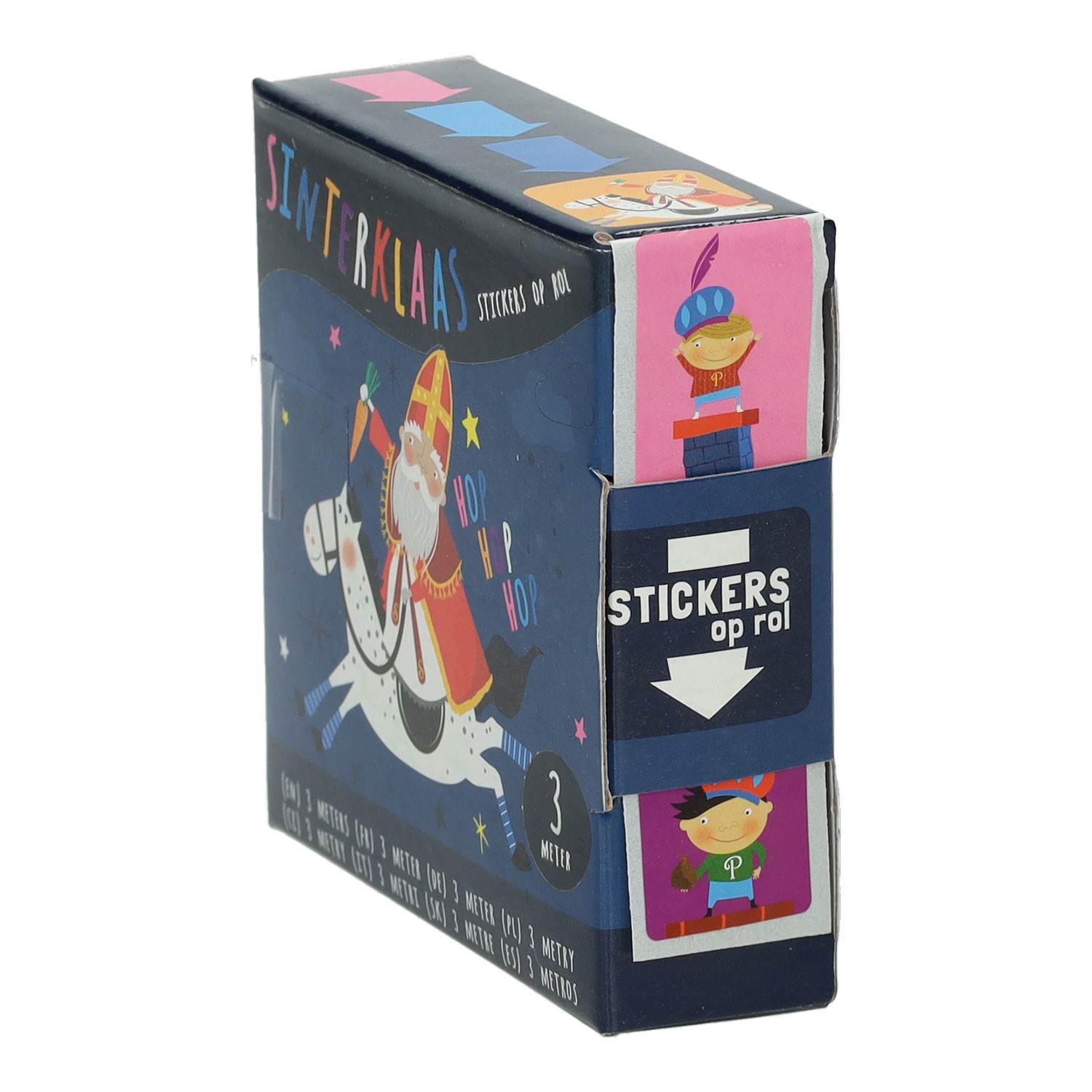 Sinterklaasstickers op Rol, 3 meter