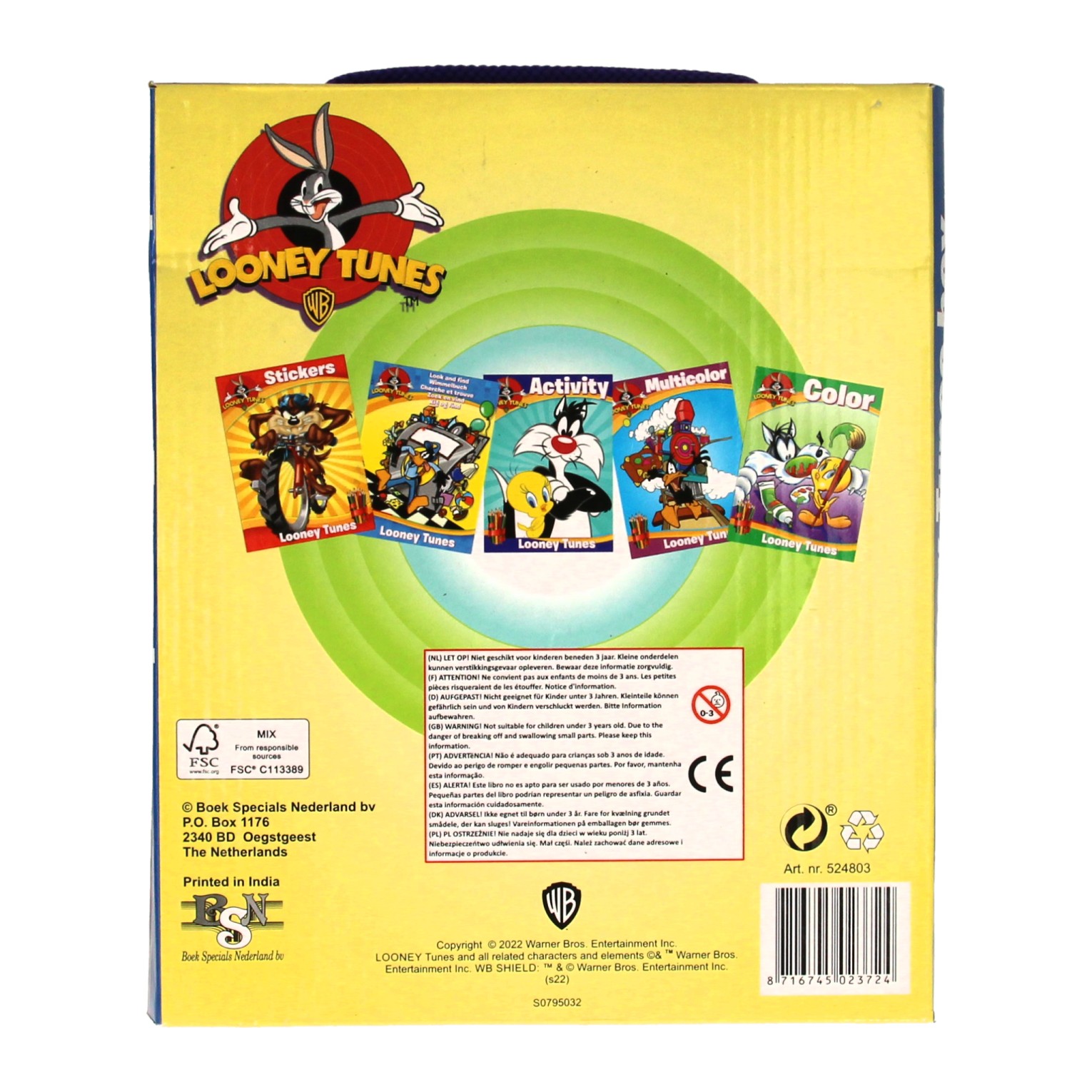 Looney Tunes-Malbuchbox mit Buntstiften