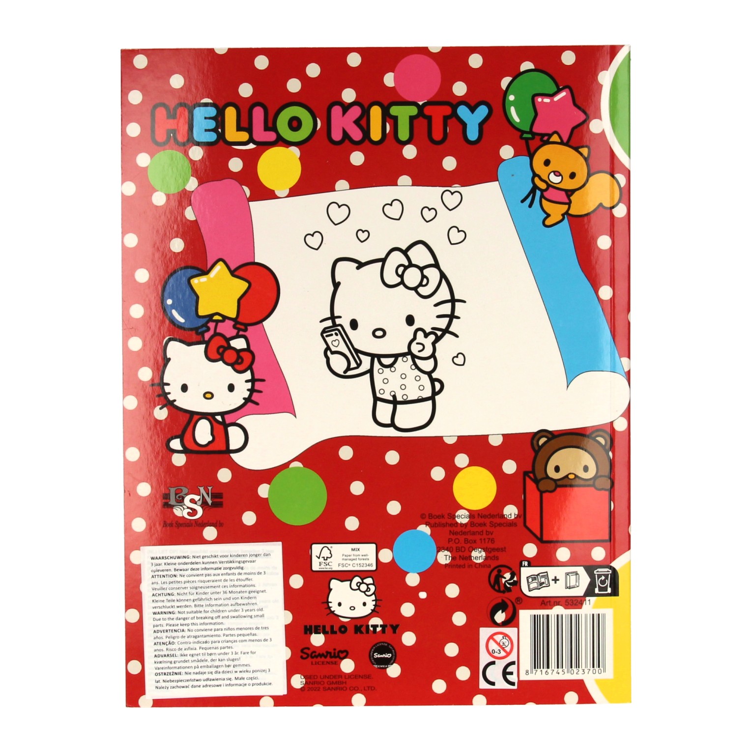 Super Color Malbuch Hello Kitty mit Bleistiften