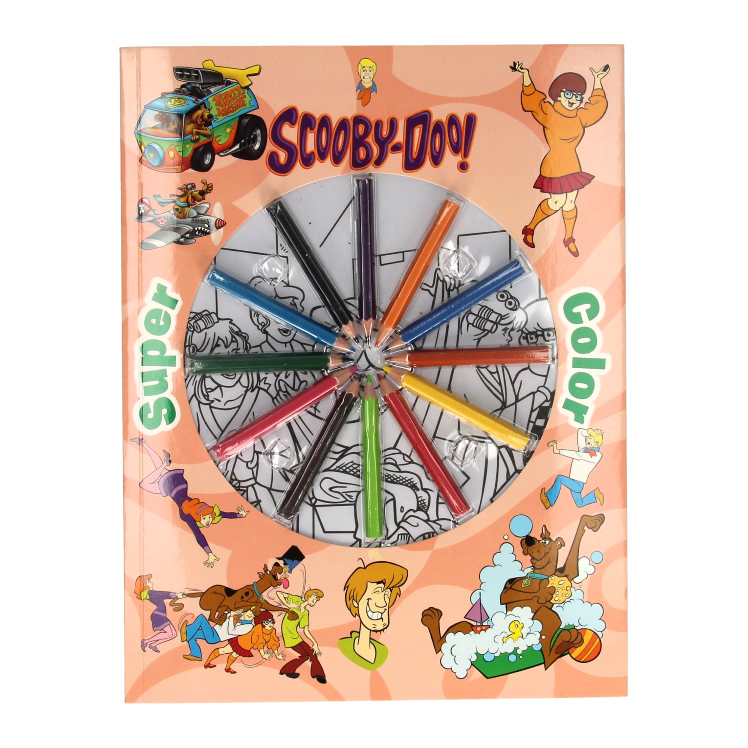 Boek Specials Nederland BV Super Color Kleurboek Scooby-Doo met Potloden