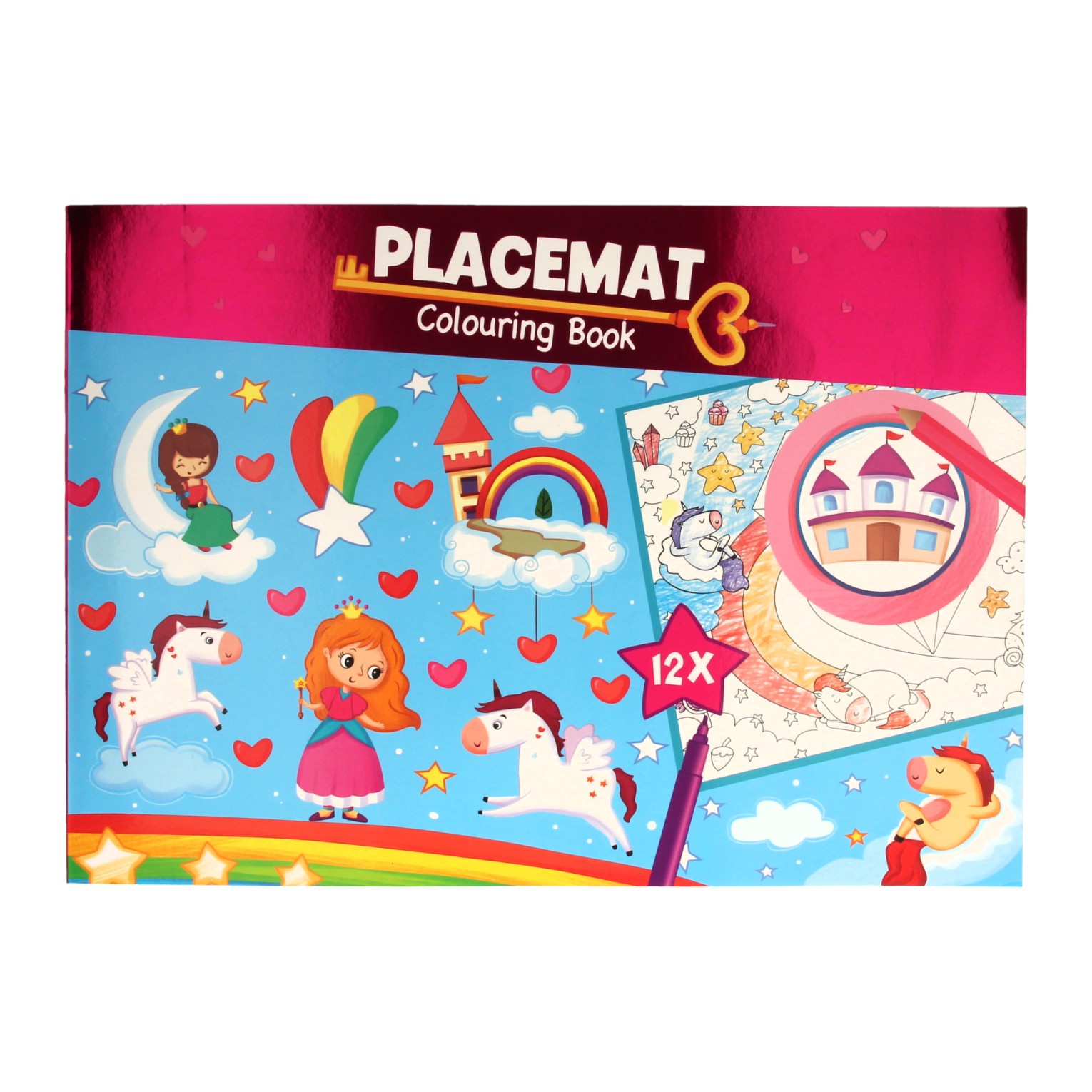 Placemat Kleurboek - Eenhoorn