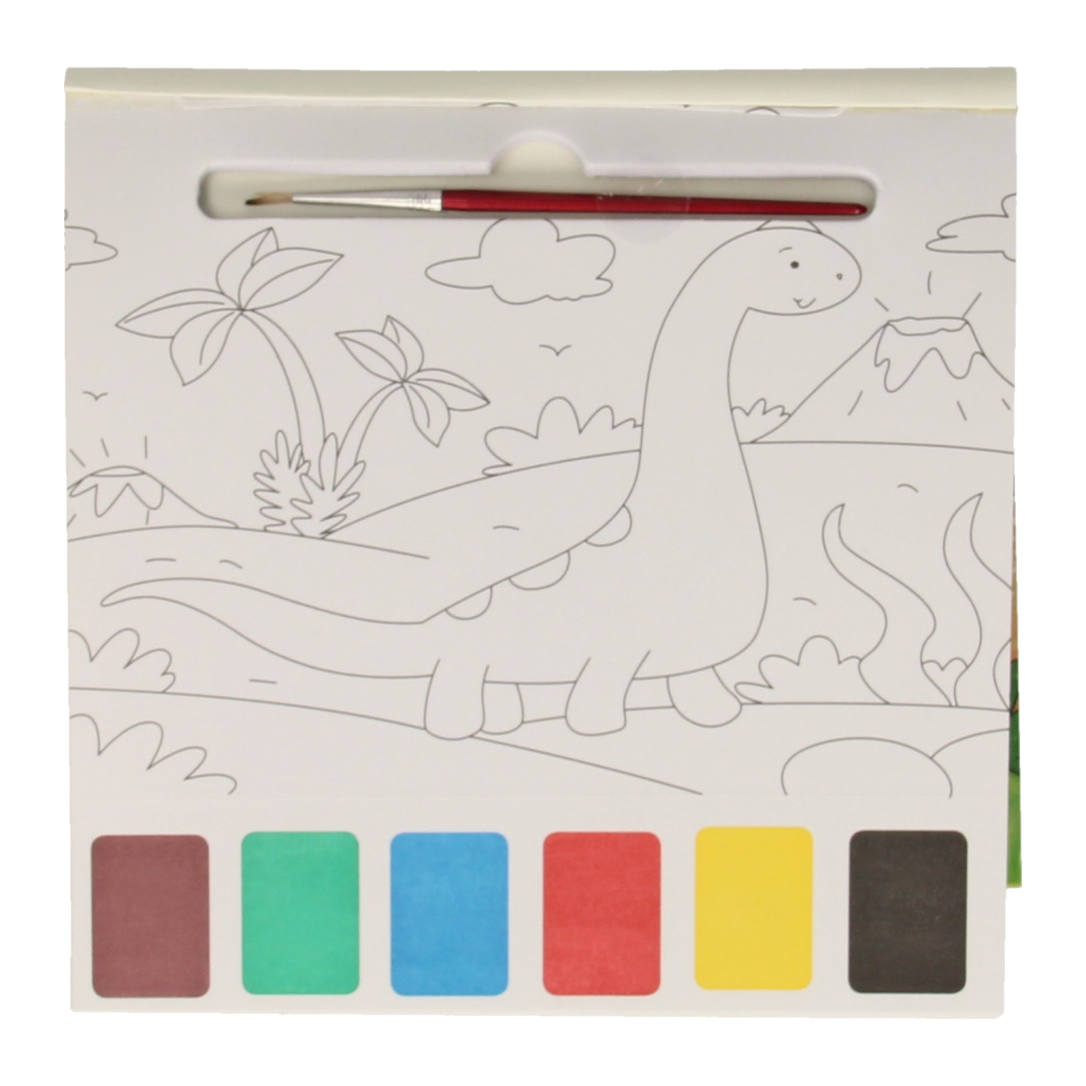 Ensemble de livres de coloriage aquarelle Dinos
