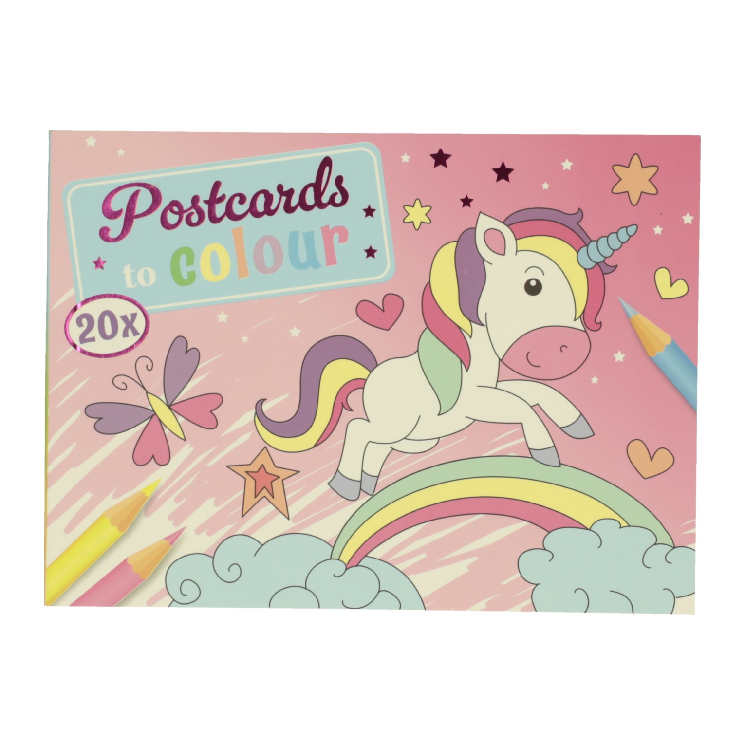 Cartes postales Couleurs Licorne