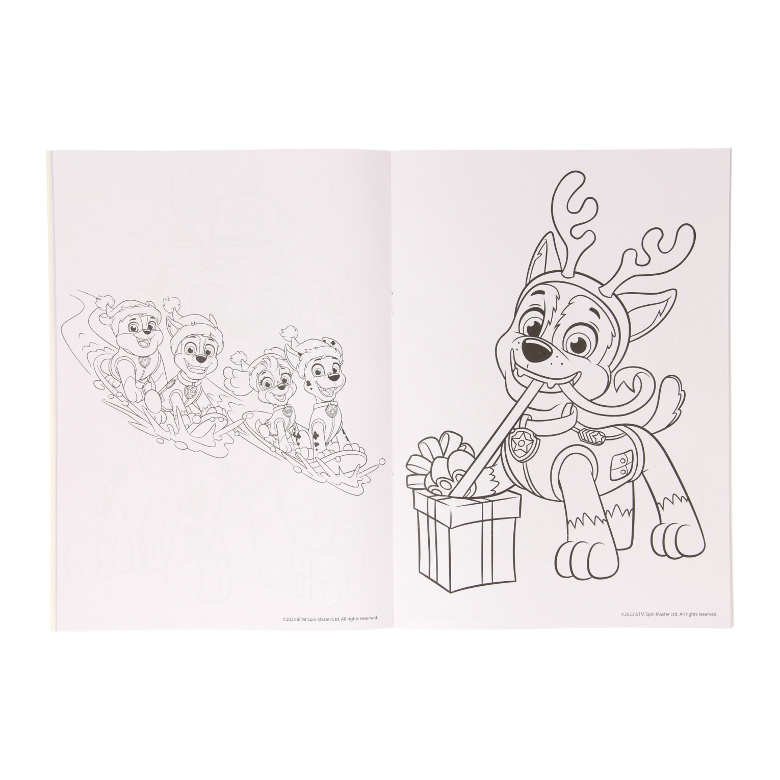 Livre de coloriage de Noël Pat' Patrouille + Autocollants