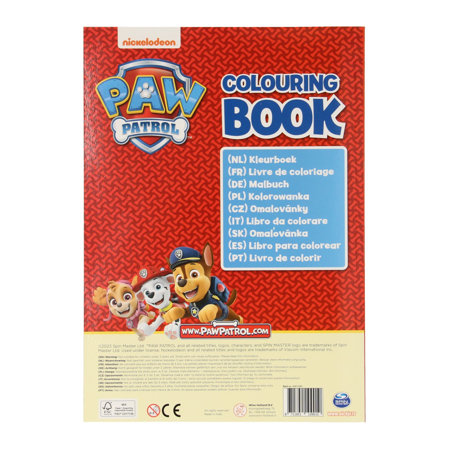 Kleurboek PAW Patrol, 64blz.