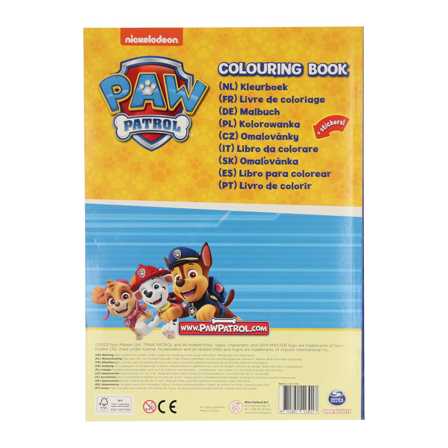 Kleurboek PAW Patrol, 128blz.