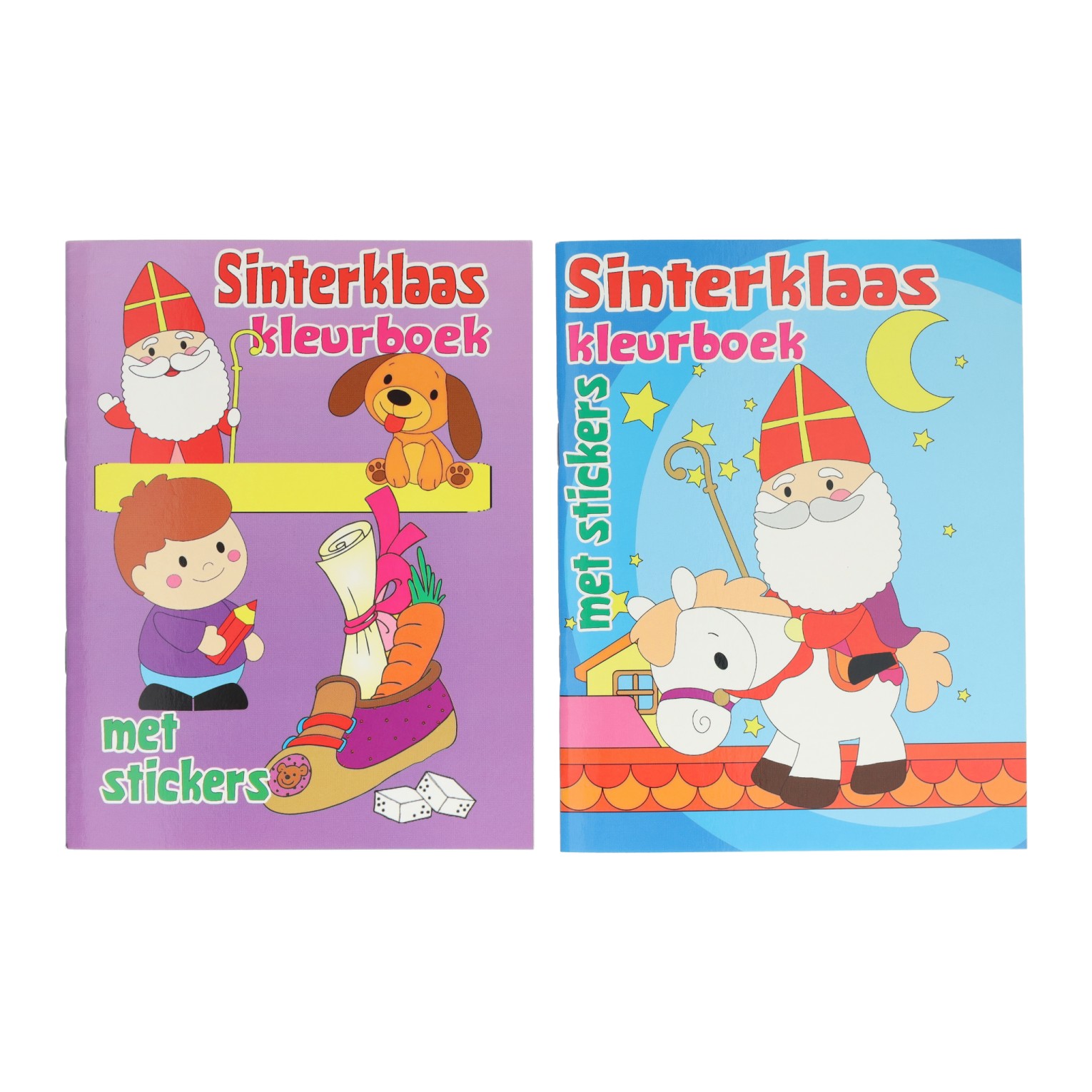 Livre de coloriage Sinterklaas avec autocollants