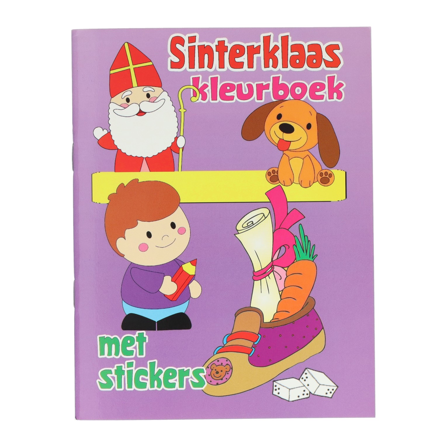 Livre de coloriage Sinterklaas avec autocollants