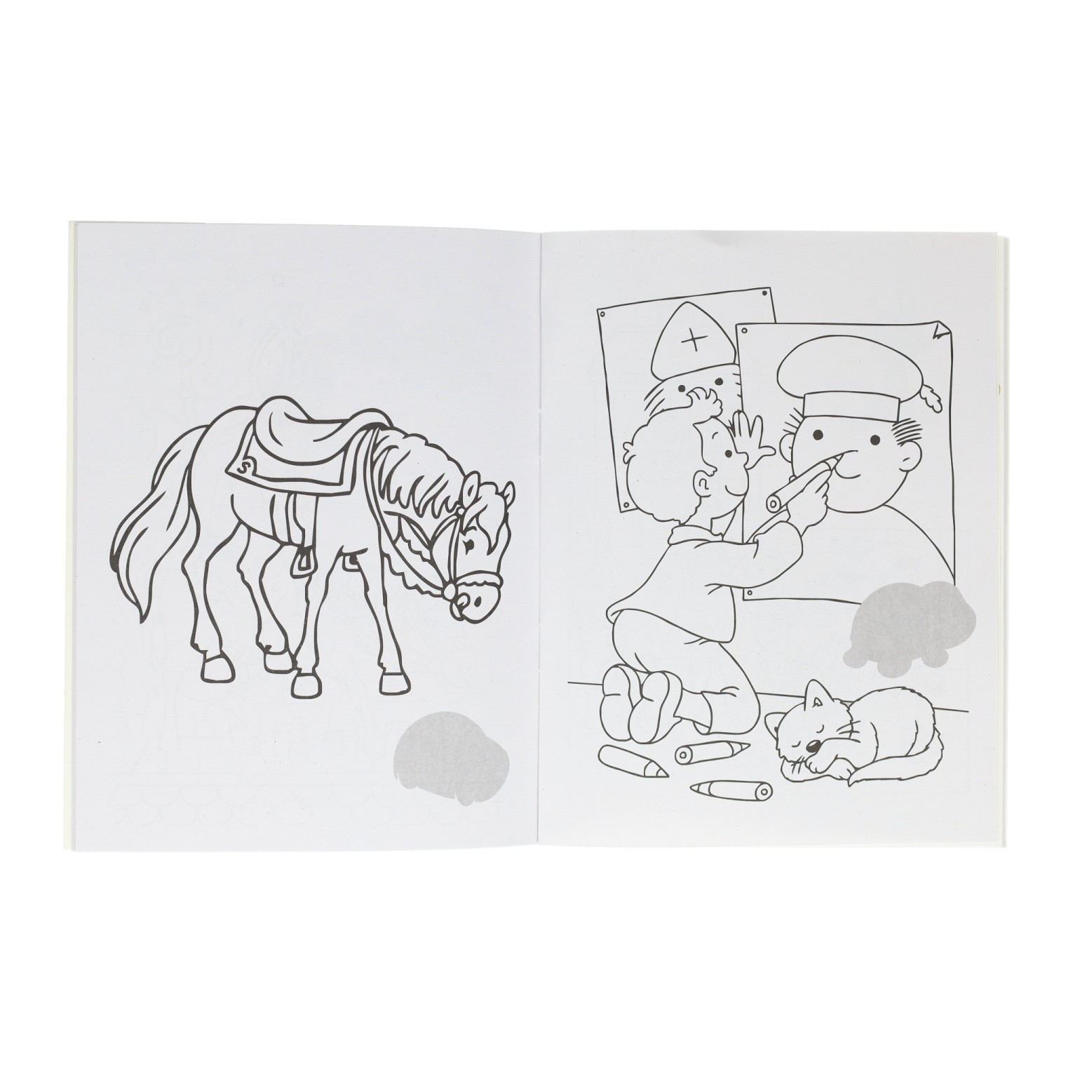 Livre de coloriage Sinterklaas avec autocollants